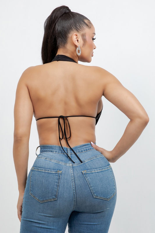 After Hours Cowl Crop Top
