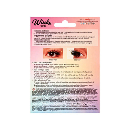 Ardell Winks Dare To Dazzle Lash Kit Style 111 - False Eyelashes for women Vacation Outfits Birthday Dresses Going Out Looks