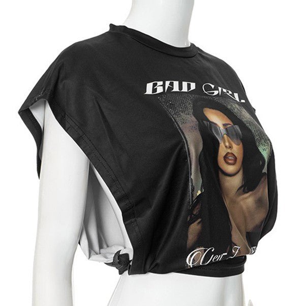 Bad Girl Y2K Graphic Top - Blaire Shops