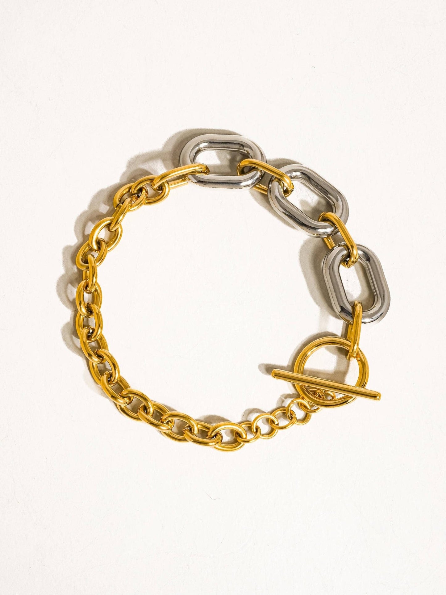 Charlette 18K Plated Gold Non - Tarnish Multi Chain Bracelet - Blaire Shops