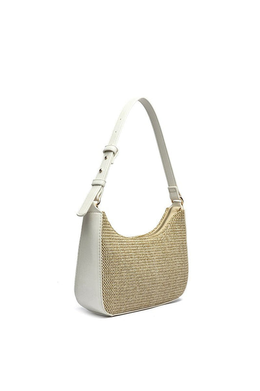 Eden Straw Shoulder Bag Natural - Beige SHOULDER BAG for women Vacation Outfits Birthday Dresses Going Out Looks