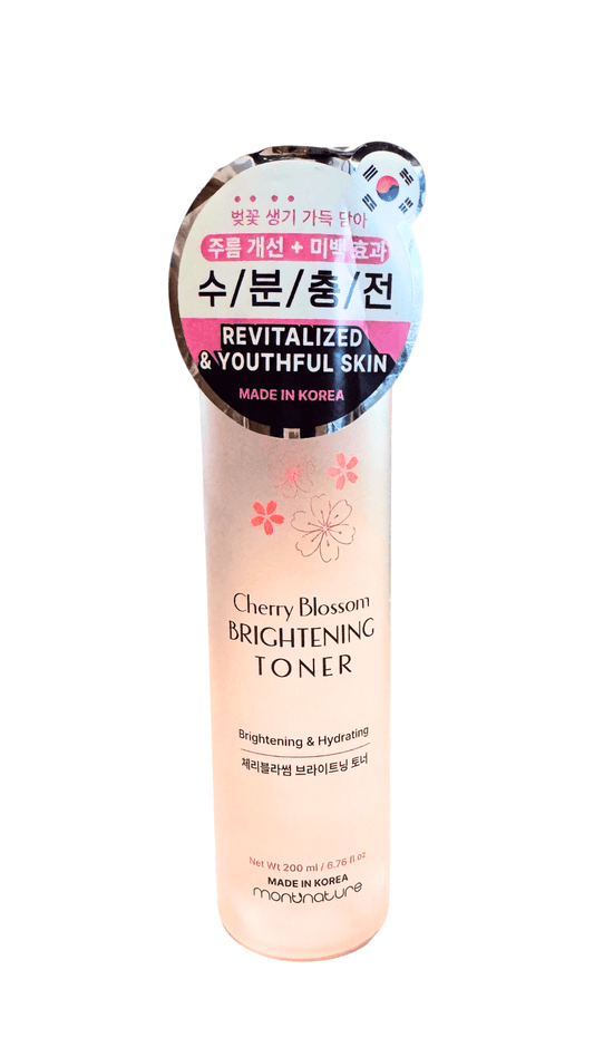 Montnature Glow Toners – Snail Mucin & Ginseng OR Cherry Blossom - Cherry Blossom Brightening Toner for women Vacation Outfits Birthday Dresses Going Out Looks