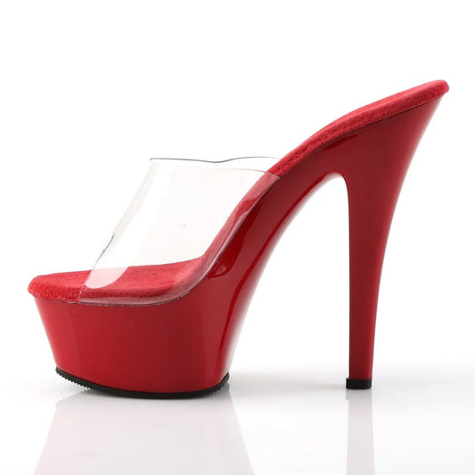 Pleaser Kiss 201 Heels - Pole Dance Heeled Shoes with Cushioned Insole - 7 shoes for women Vacation Outfits Birthday Dresses Going Out Looks