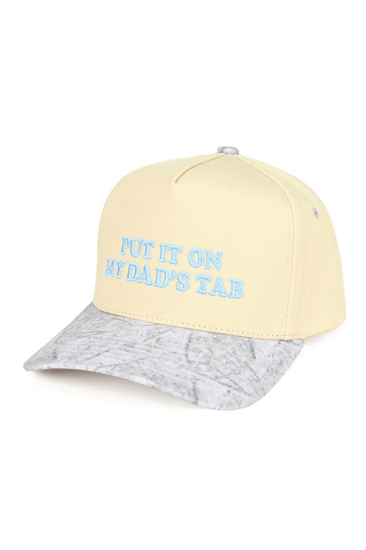 Put It On My Dad’s Tab Embroidered Trucker Cap - One size hat for women Vacation Outfits Birthday Dresses Going Out Looks