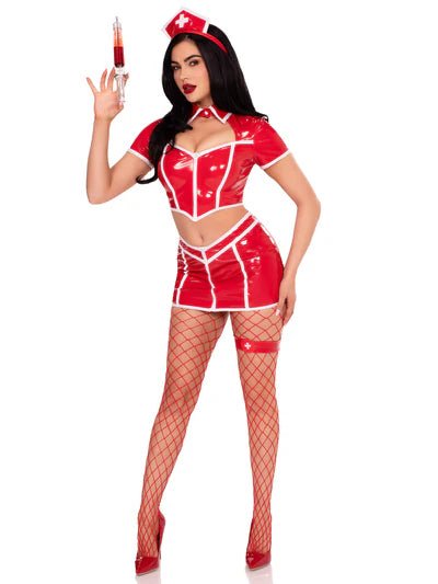 Red Alert Nurse Costume - Red for women Vacation Outfits Birthday Dresses Going Out Looks