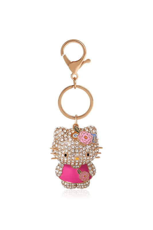 Sanrio Hello Kitty Bling 3D Bag Charm Keychain - for women Vacation Outfits Birthday Dresses Going Out Looks