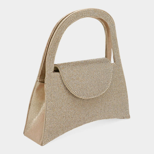 Sparkling Studded Evening Crossbody Bag - Gold bag for women Vacation Outfits Birthday Dresses Going Out Looks