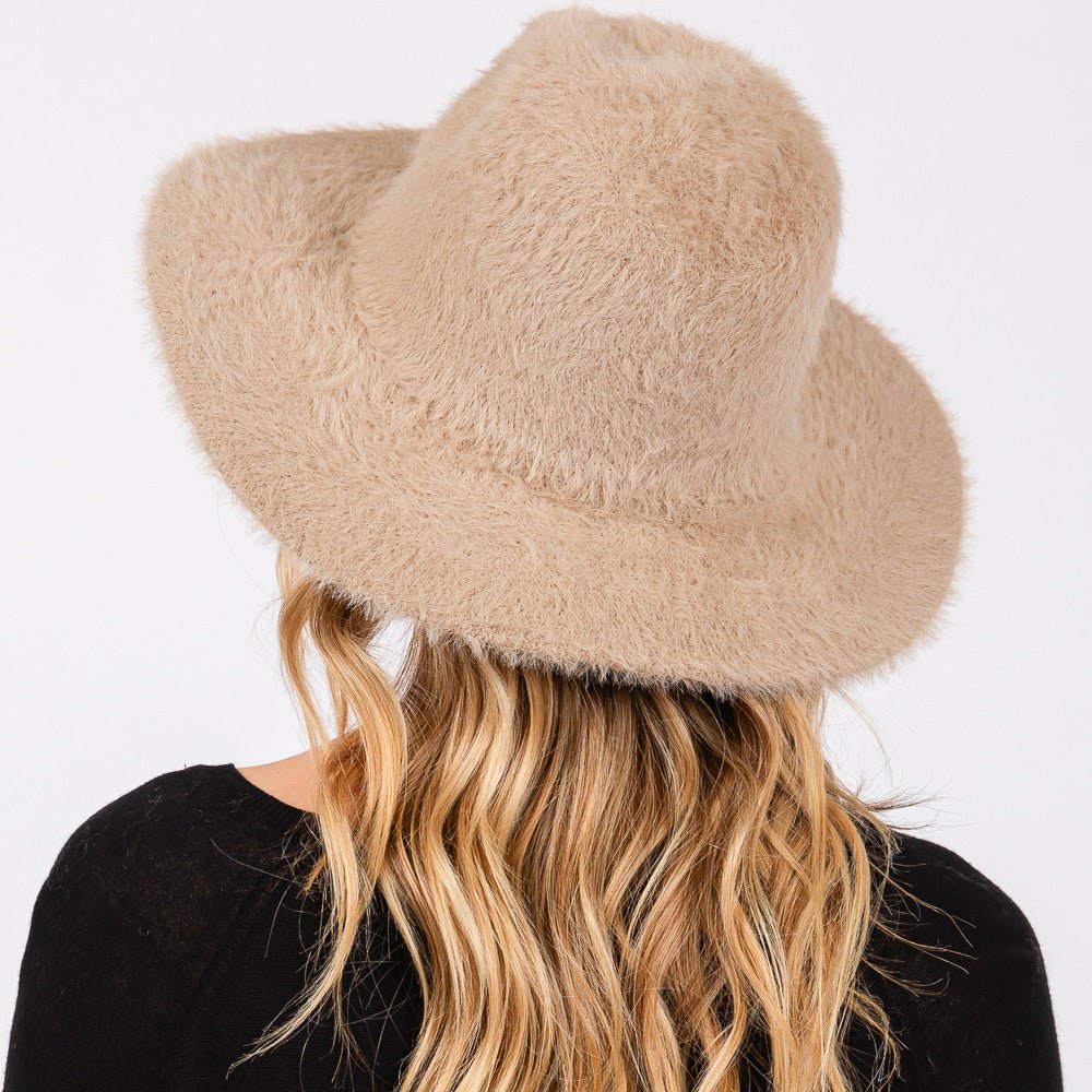 Stylish Fuzzy Fedora Hat – Perfect Fall Accessory for Any Outfit - Brown hat for women Vacation Outfits Birthday Dresses Going Out Looks