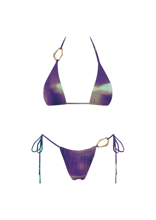 Sunset in Malibu Bikini Set - Purple bikini for women Vacation Outfits Birthday Dresses Going Out Looks