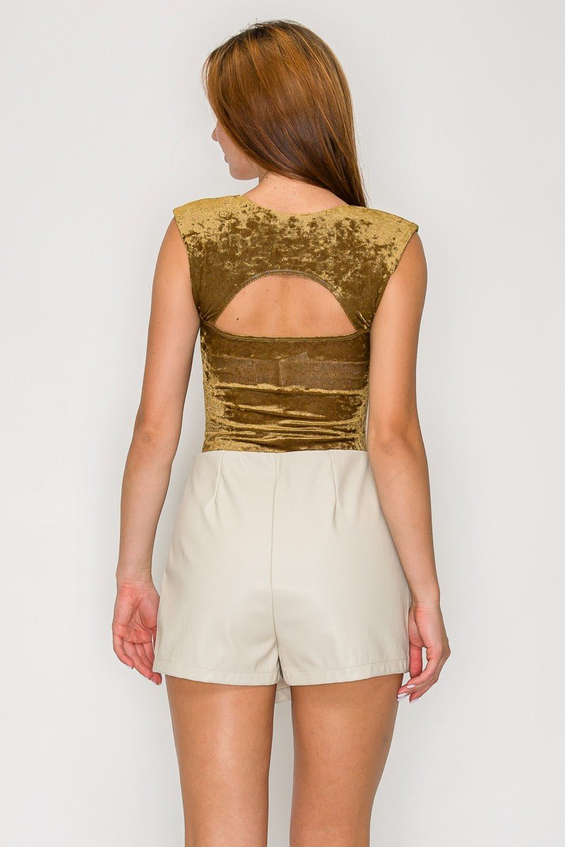 Sweetheart Plush Velvet Sculpt Bodysuit - Blaire Shops