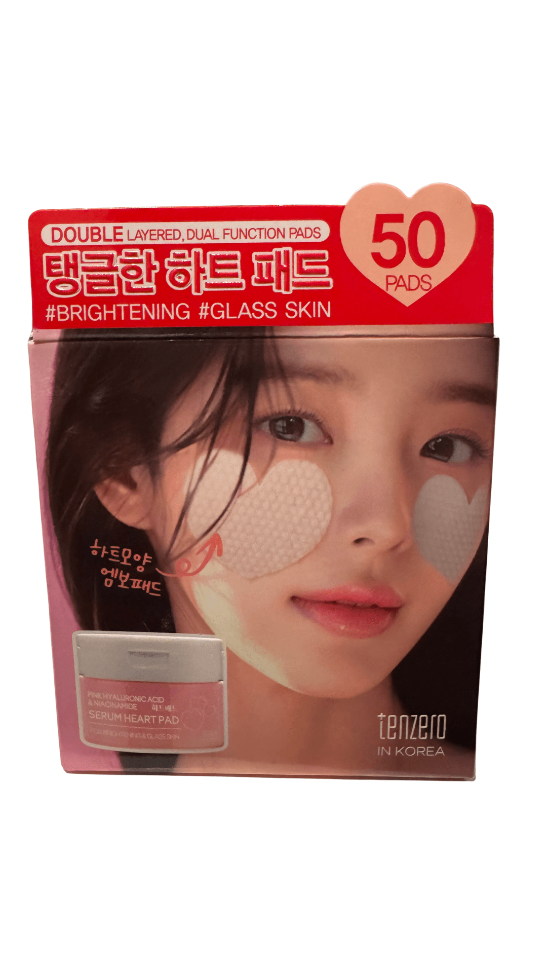 TenZero Hydronic Acid & Niacinamide Heart Serum Pad – Made in Korea - Blaire Shops