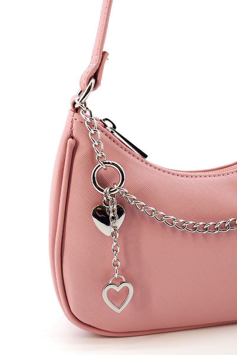 The Belle Charmed Mini Vegan Leather Shoulder Bag - Blaire Shops