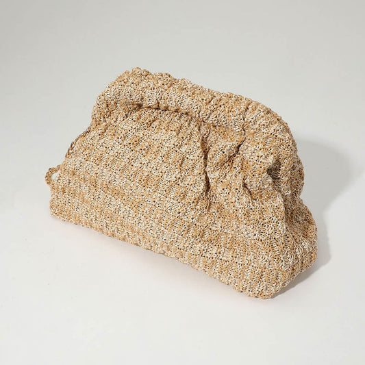 Capri Coast Raffia Clutch & Crossbody - NEUTRAL for women Vacation Outfits Birthday Dresses Going Out Looks