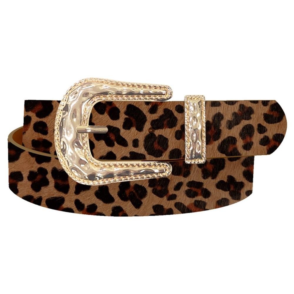 WESTERN STYLE BUCKLE BELT - Leopard belt for women Vacation Outfits Birthday Dresses Going Out Looks