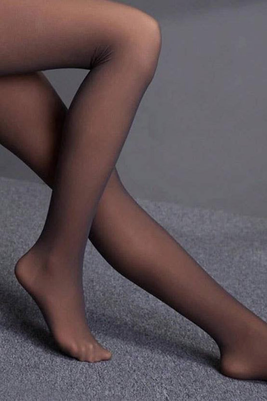 Wisteria Winter Fleece Lining Pantyhose Illusion Leggings - S/M leggings for women Vacation Outfits Birthday Dresses Going Out Looks