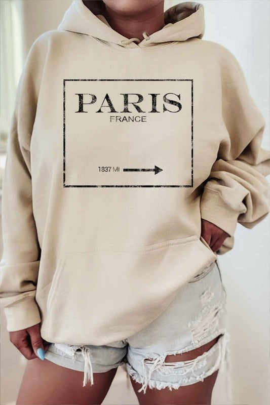 IN PARIS FRANCE HOODIE PLUS SIZE