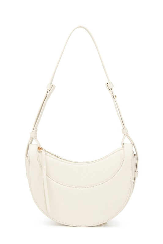 a white purse on a white background