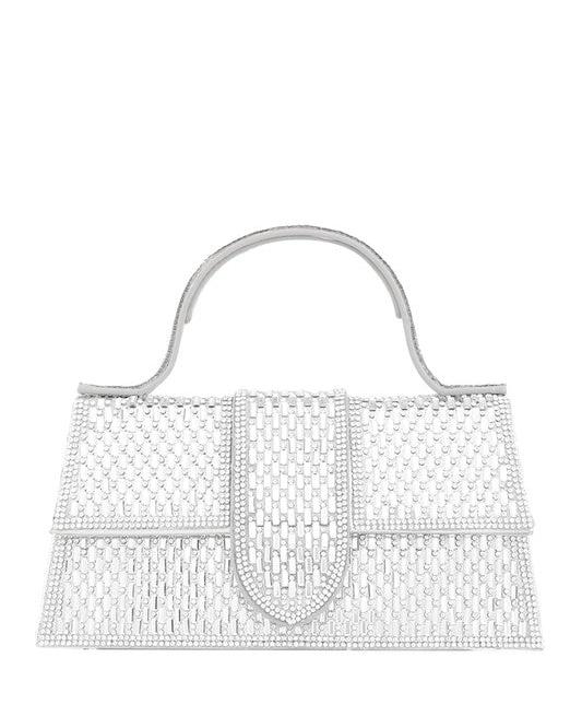 a white handbag on a white background