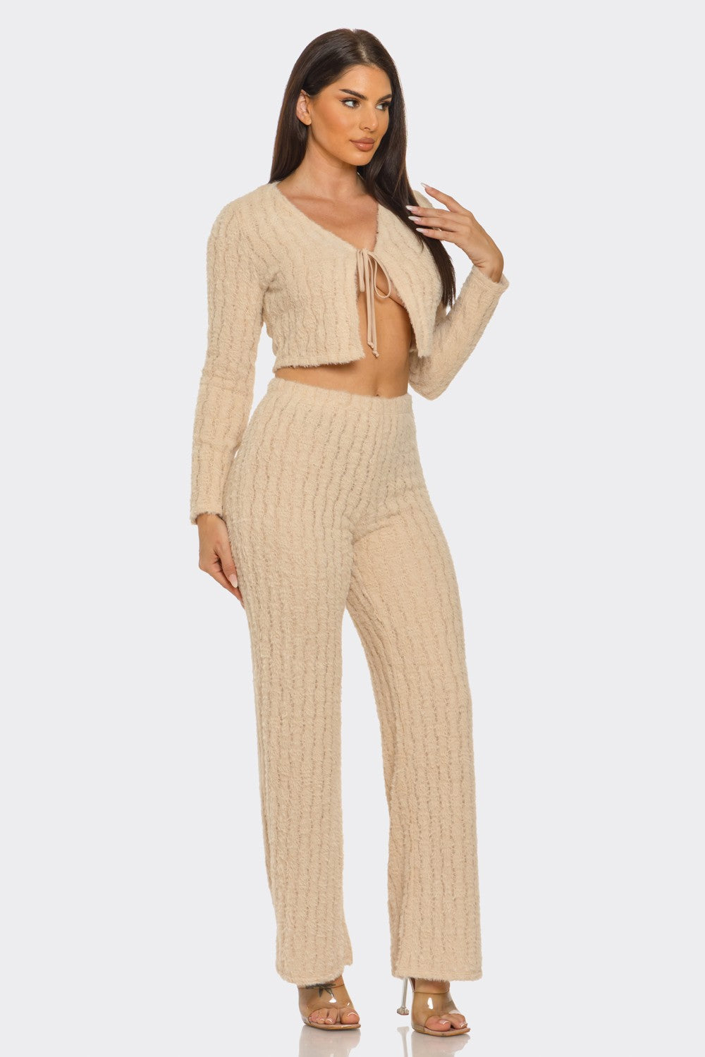 Ensemble pantalon évasé à nouer Sienna Chic