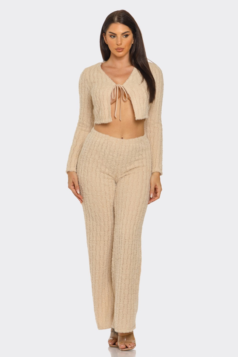 Ensemble pantalon évasé à nouer Sienna Chic