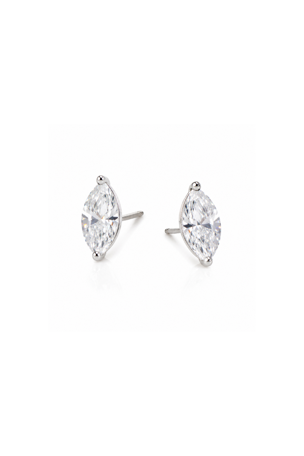 Celeste Marquise Moissanite Stud Earrings