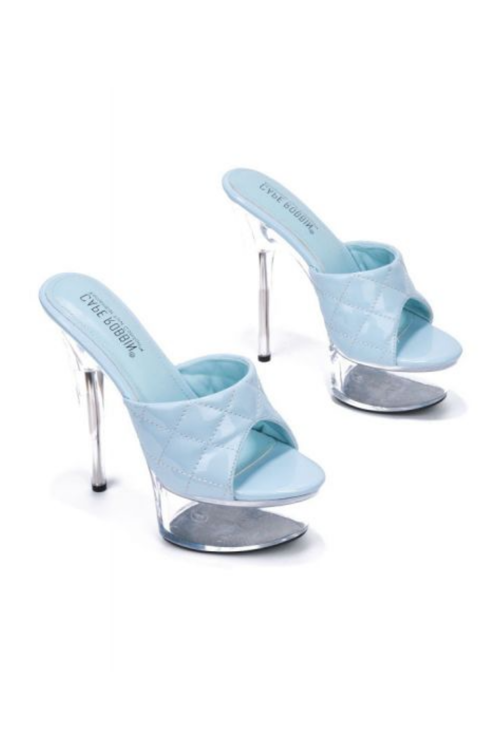 Hainey Blue Platform Heels by Cape Robbin – Clear Acrylic High Heels