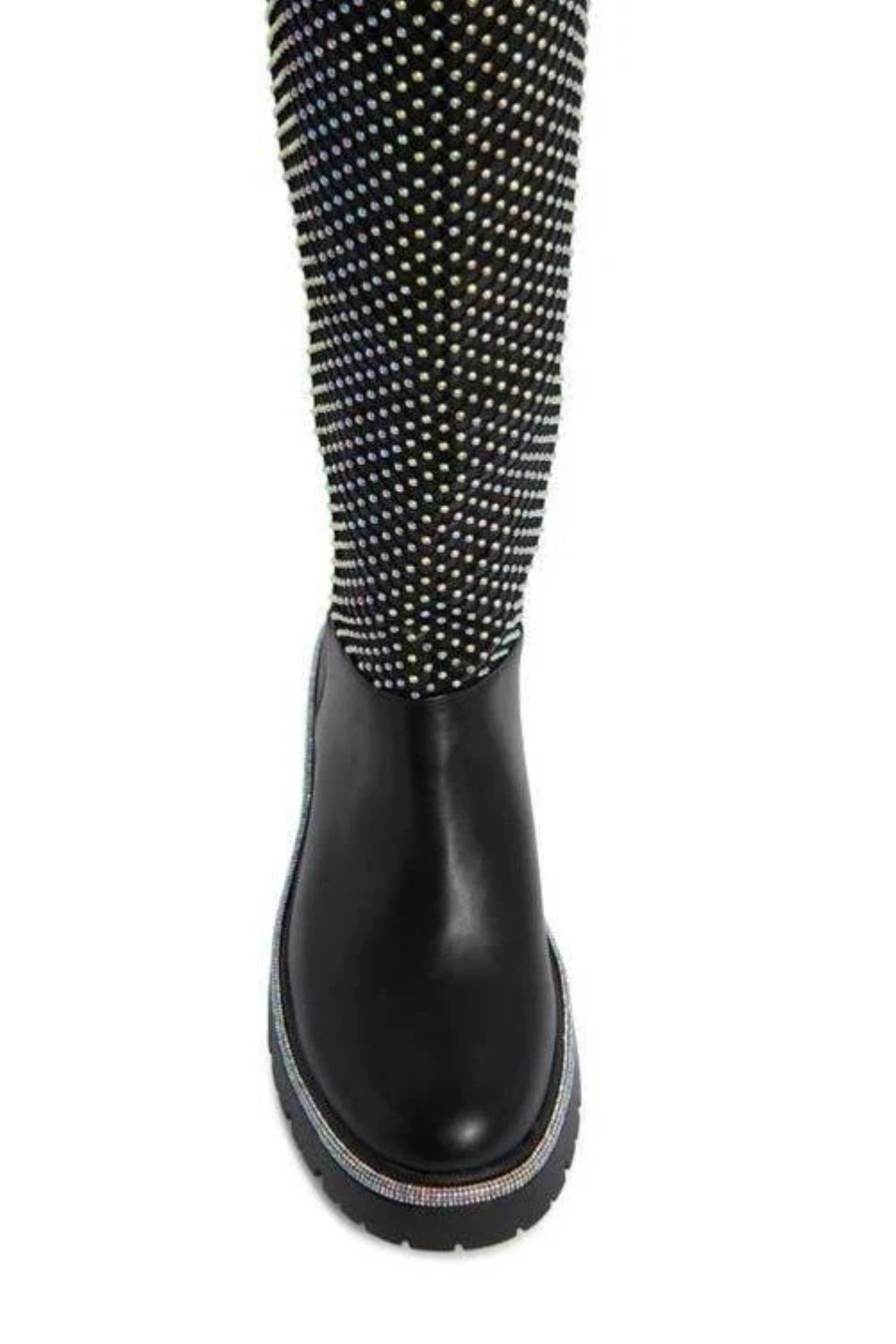 Uniya Knee High Rhinestone Detailed Boots