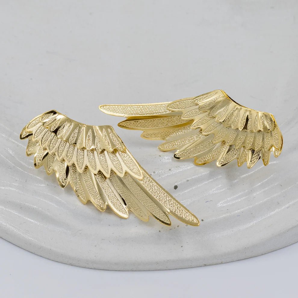Angel Wings 18k Gold Plated Earring - Blaire Shops