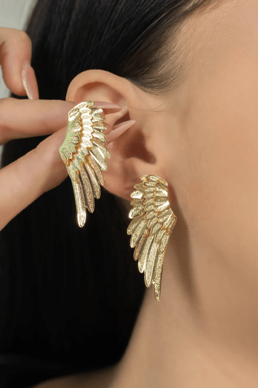 Angel Wings 18k Gold Plated Earring - Blaire Shops