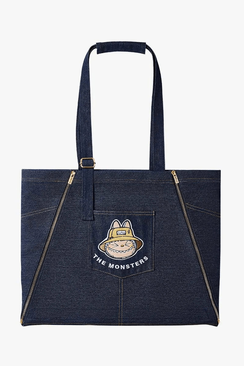 Authentic Labubu THE MONSTERS FALL IN WILD SERIES – DENIM APRON BAG - Blaire Shops