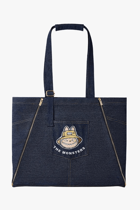 Authentic Labubu THE MONSTERS FALL IN WILD SERIES – DENIM APRON BAG - Blaire Shops