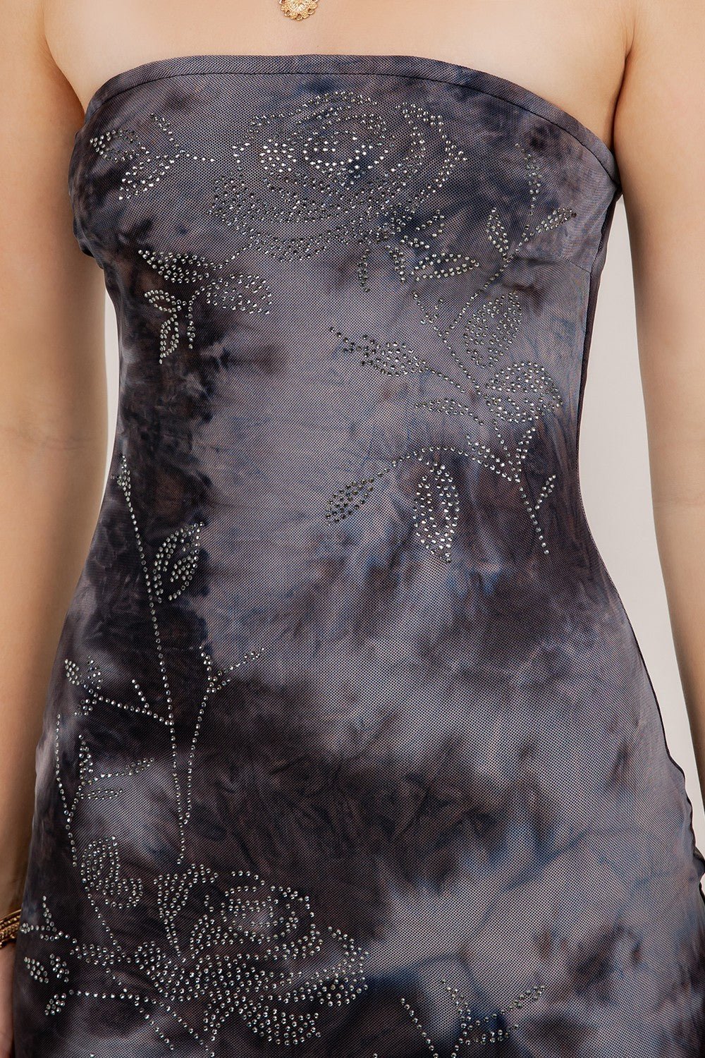 Ava Rose Rhinestone Tube Dress - Blaire Shops