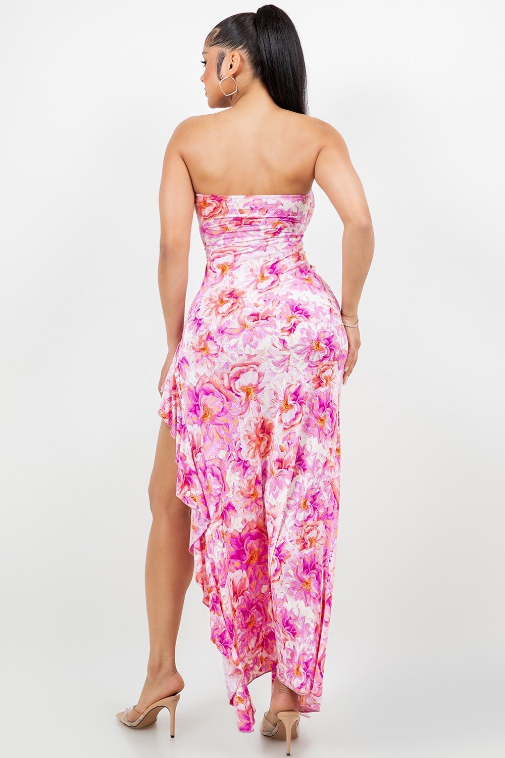 Bali Tube Maxi Dress Fuchsia Fantasy - Blaire Shops