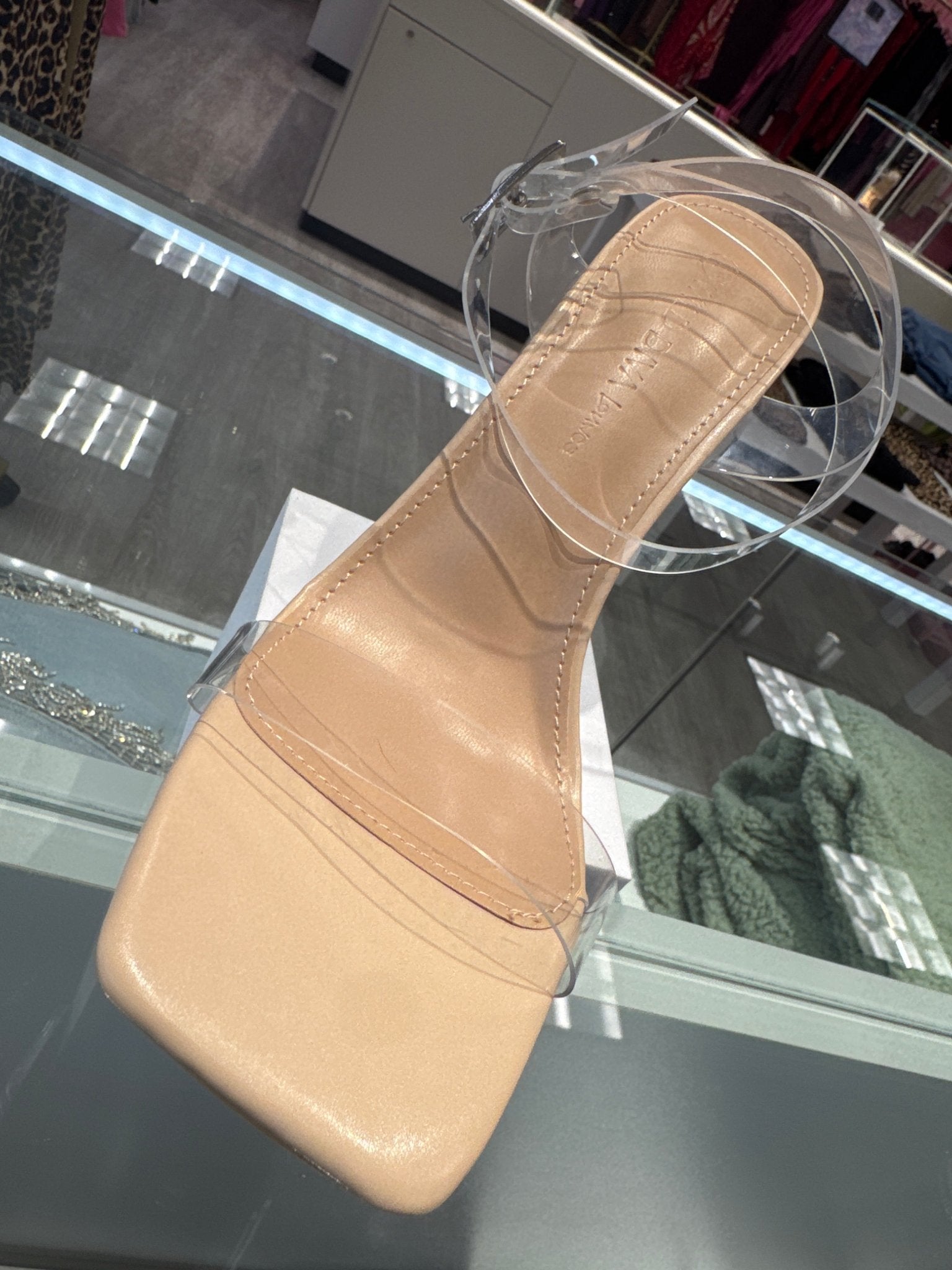 Basically Nude Clear Strap Block Heels – Comfortable & Stylish Footwear for Any Occasion - Blaire Shops