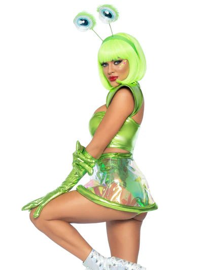 Beam Me Up Babe Alien Costume - Neon Green Costume for women Vacation Outfits Birthday Dresses Going Out Looks