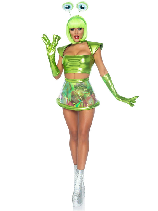 Beam Me Up Babe Alien Costume - Neon Green Costume for women Vacation Outfits Birthday Dresses Going Out Looks