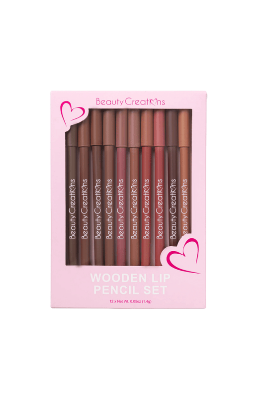 Beauty Creations Wooden Lip Liner Pencil Set - Blaire Shops