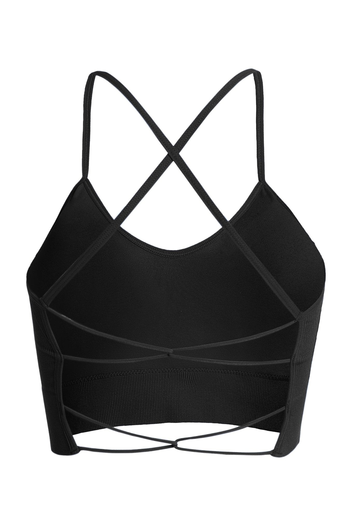 Blaire Sport Cross Back Ribbed Padded Sports Bra - Blaire Shops