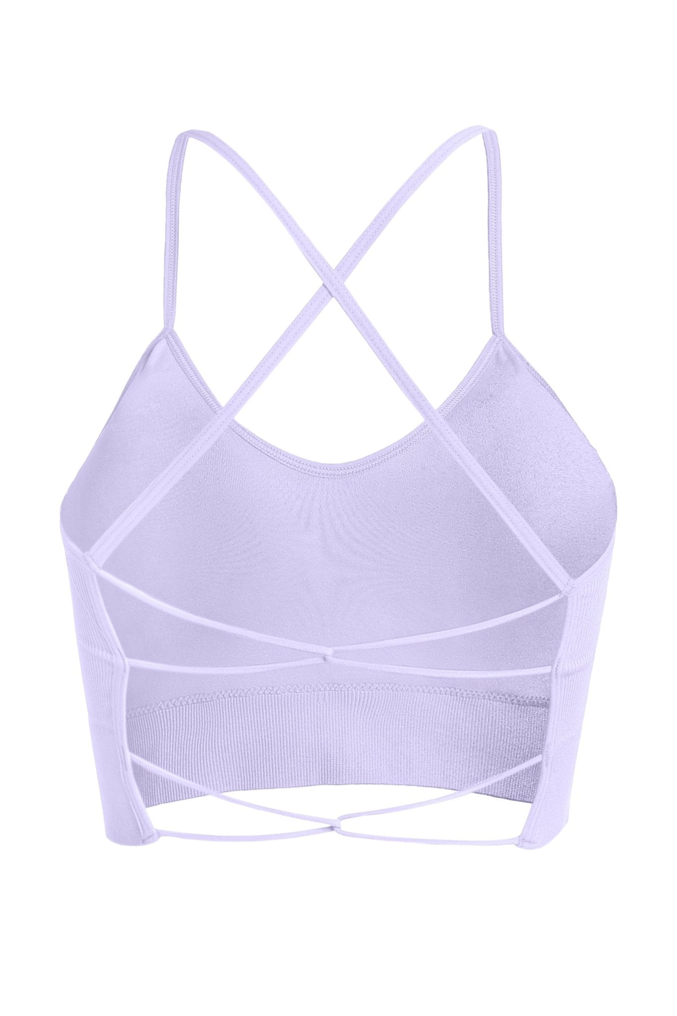 Blaire Sport Cross Back Ribbed Padded Sports Bra - Lilac BRA for women Vacation Outfits Birthday Dresses Going Out Looks