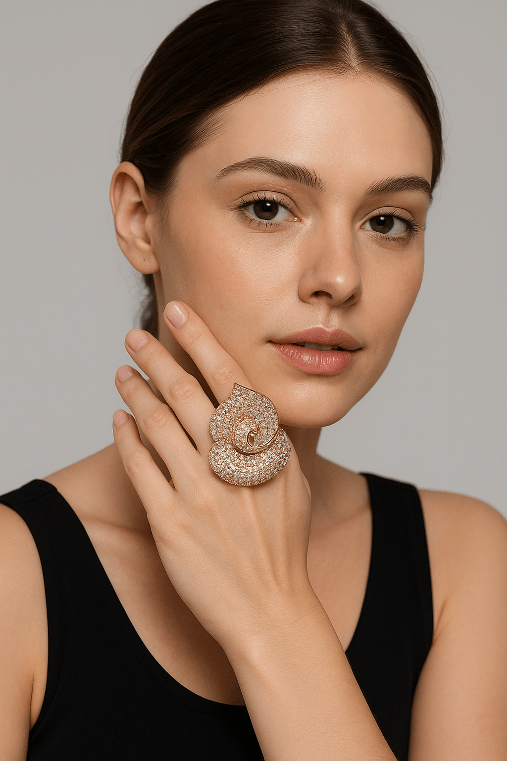 Bloom Boldly 🌸 | Orchid 18K Gold Plated Statement Ring - Blaire Shops