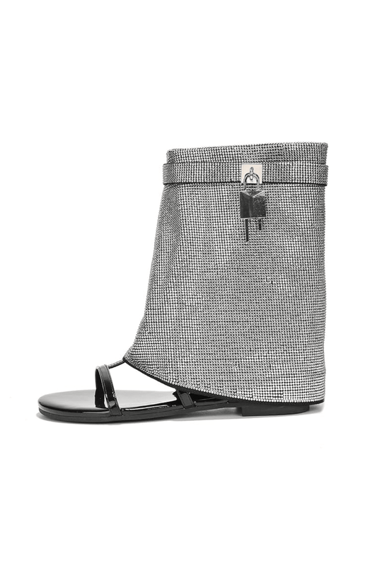Cape Robbin Shiloha Foldover Slouch Sandals - Black shoes for women Vacation Outfits Birthday Dresses Going Out Looks