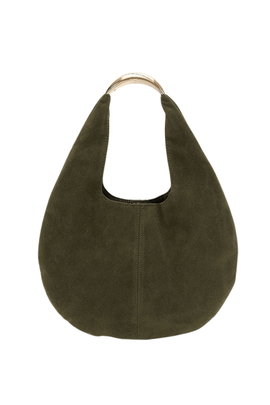Carolina Faux Suede Leather Hobo Bag - Blaire Shops