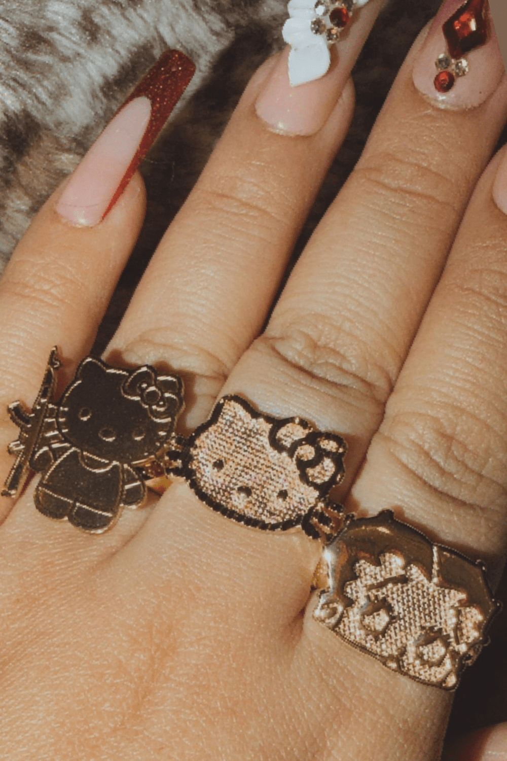 Character 18k Gold Plated Stainless Steel Ring - Blaire Shops