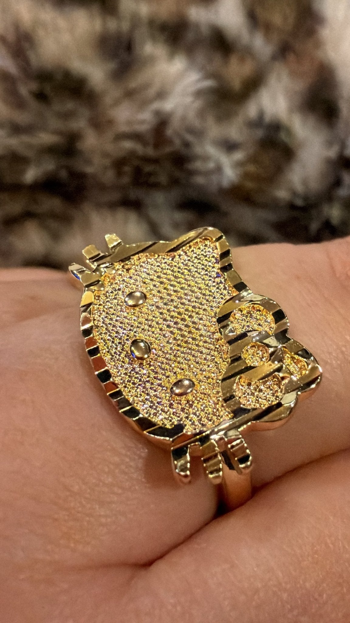 Character 18k Gold Plated Stainless Steel Ring - Blaire Shops