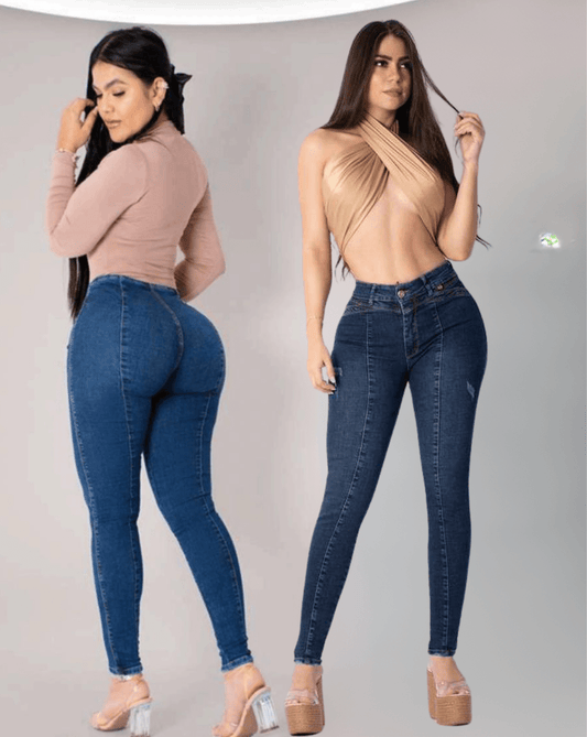 Colombian Jeans Classic Skinny Dark Wash Jeans - Blaire Shops