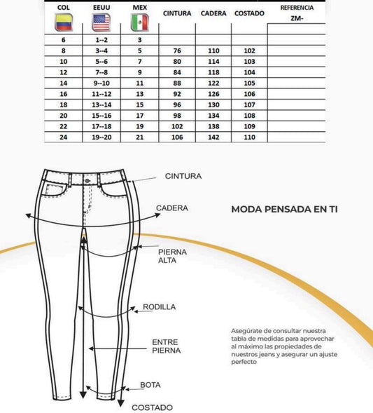 Colombian Jeans White Flare Faja Jeans - Blaire Shops