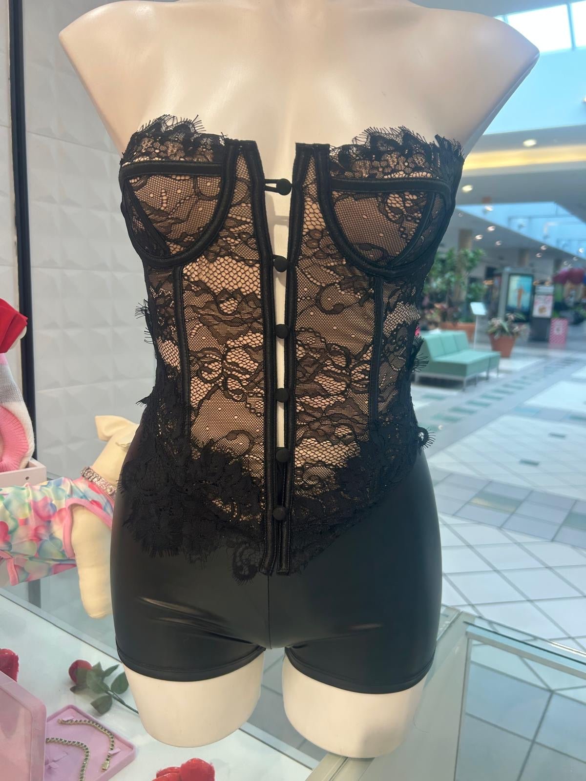 Dangerously Yours Lace Corset Nightclub Tube Top - Black for women Vacation Outfits Birthday Dresses Going Out Looks