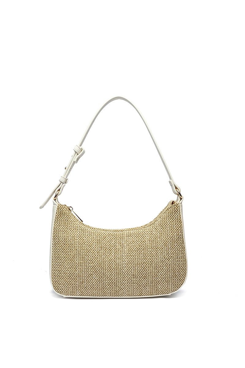 Eden Straw Shoulder Bag Natural - Blaire Shops