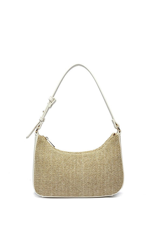 Eden Straw Shoulder Bag Natural - Blaire Shops