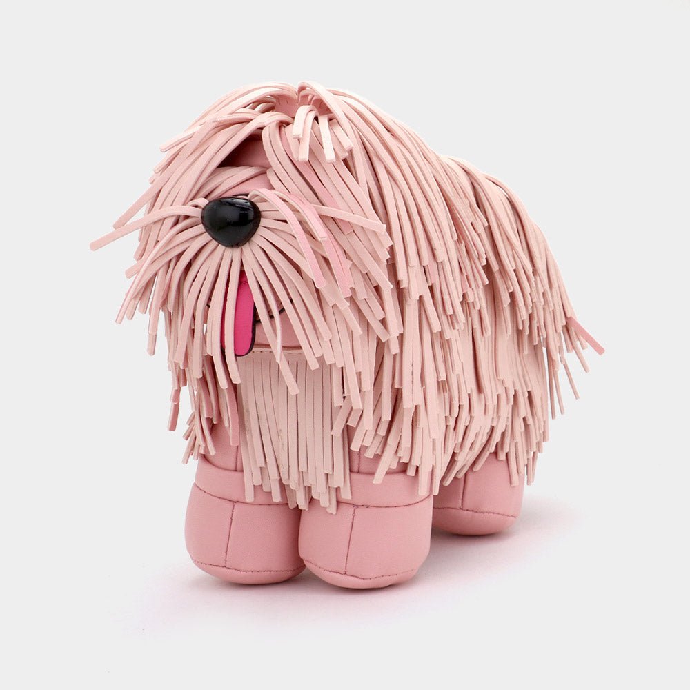 Fringe Pup Faux Leather Crossbody Bag - Blaire Shops